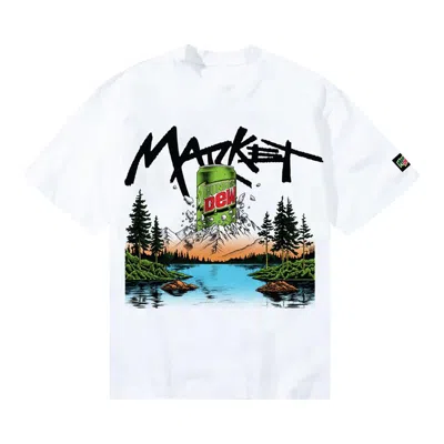 Pre-owned Market X Mountain Dew Mountain Calling T-shirt 'white' | Men's Size Xxl