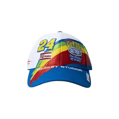 Pre-owned Market X Nascar Legend Jeff Gordon 47 Mvp Rainbow Cap 'white' | Men's Size Onesize