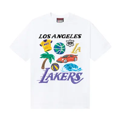 Pre-owned Market X Nba Lakers T-shirt 'white' | Men's Size L