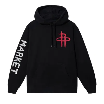 Pre-owned Market X Nba Rockets Hoodie 'black' | Men's Size S