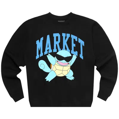 Pre-owned Market X Pokémon Squirtle Arc Chillin Crewneck 'black' | Men's Size S