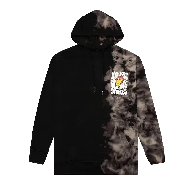 Pre-owned Market X Rolling Stones Smiley Tie-dye Hoodie 'black Tie-dye'