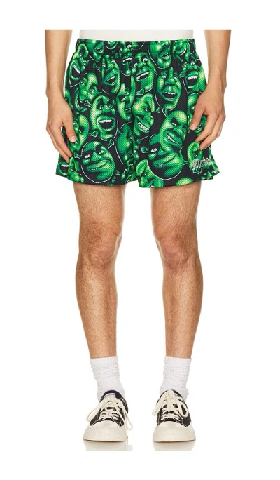 Market X Shrek All Over Print Mesh Shorts In Green