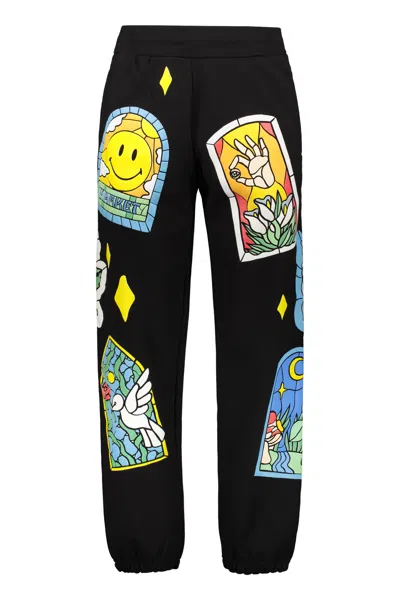 Market X Smiley® - Cotton Track-pants In Black