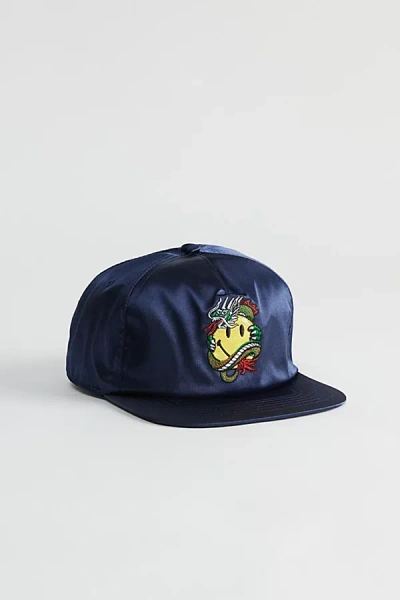 Market X Smiley Souvenir 5-panel Baseball Hat In Navy, Men's At Urban Outfitters