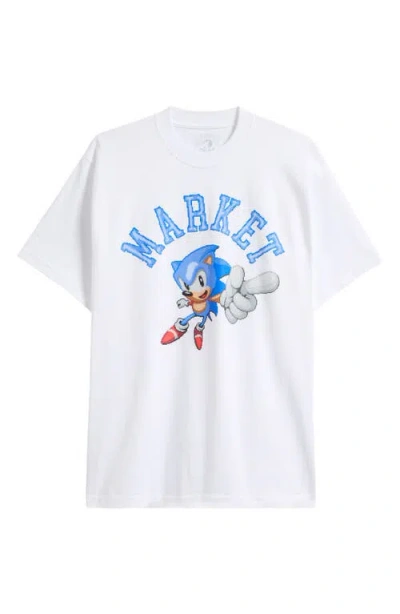 Market X Sonic No. 1 Cotton Graphic T-shirt In White