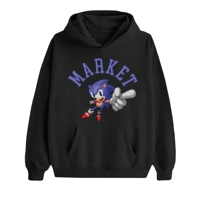Pre-owned Market X Sonic No.1 Hoodie 'black' | Men's Size L
