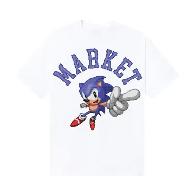 Pre-owned Market X Sonic No.1 T-shirt 'white' | Men's Size L