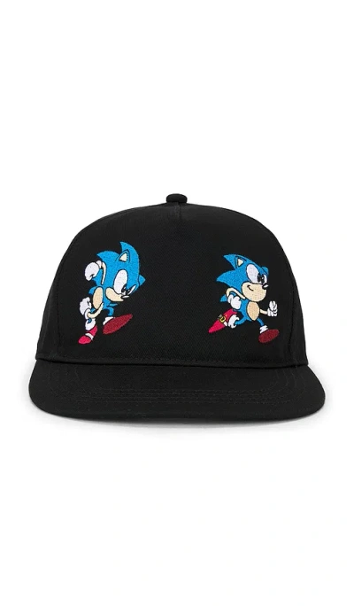 Market X Sonic Run 5 Panel Hat In Black