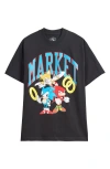 Market X Sonic The Hedgehodge Logo Graphic T-shirt In Black