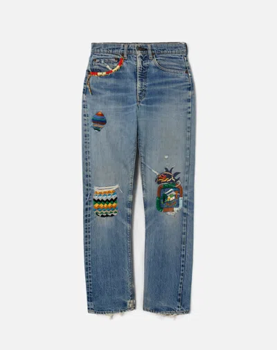 Marketplace 60s Embroidered Big E Levi's 505 In Blue