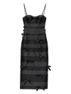 MARKGONG BOW-DETAILING DRESS
