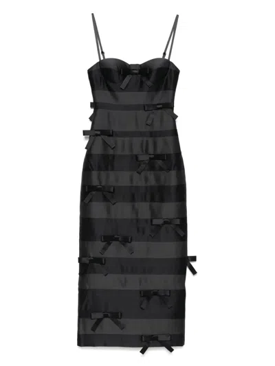 Markgong Bow-detailing Dress In Black