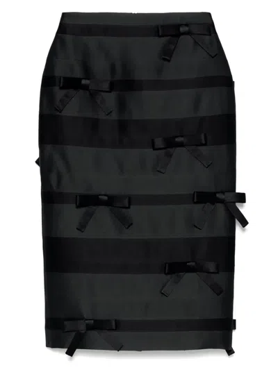 Markgong Bow-detailing Skirt