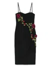 Markgong Floral-appliqué Dress