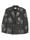 Markgong Floral-embellished Button Jacket In Multi