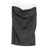 Markgong Lace-trim Skirt In Gray
