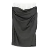 Markgong Lace-trim Skirt In Gray