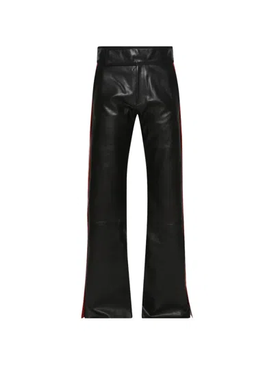Marking Distance Easyrider Leather Trousers In Black
