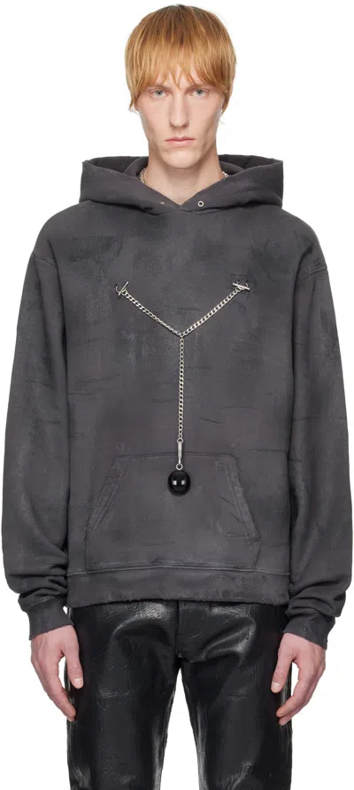 Marking Distance Gray Nippy Hoodie