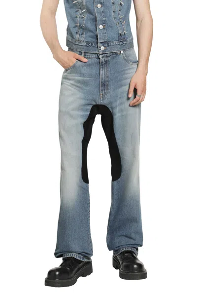 Marking Distance Saddle Denim In Blue