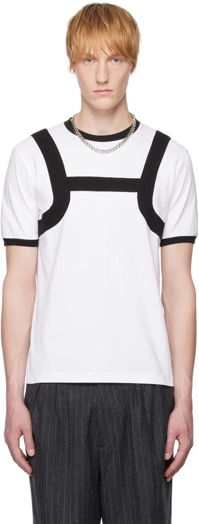 Marking Distance White & Black 'twink' T-shirt