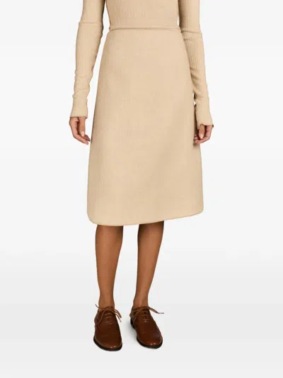 Mark-off Brooklyn Ribbed-knit Midi Skirt