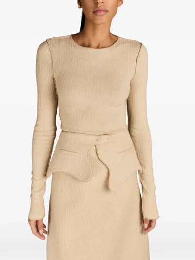 Mark-off York Peplum Belt In Purple