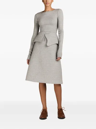 Mark-off York Peplum Belt In Red