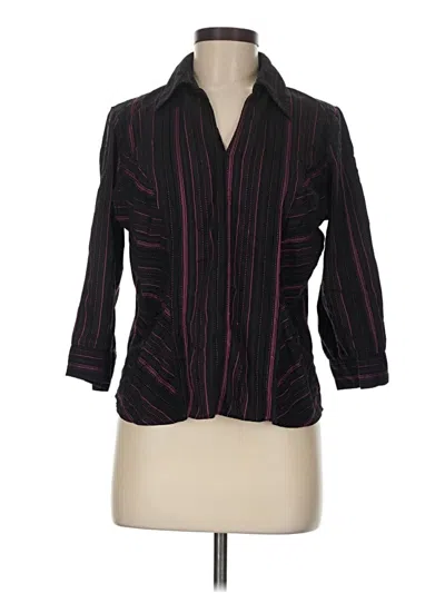 Pre-owned Marks & Spencer 3/4 Sleeve Blouse In Black