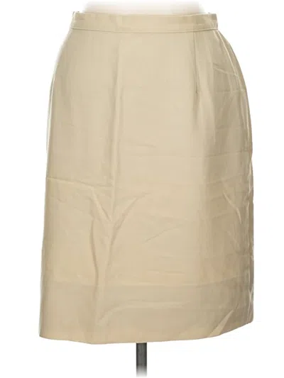 Pre-owned Marks & Spencer Formal Skirt In Ivory