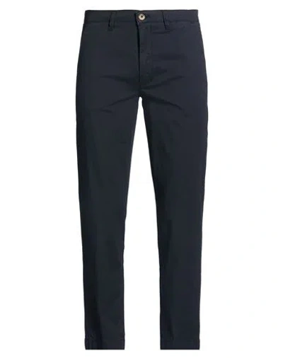 Markup Man Pants Navy Size 38 Cotton, Elastane In Blue