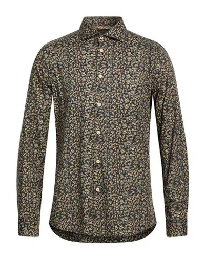 Markup Man Shirt Midnight Blue Size Xxl Cotton, Elastane In Gray