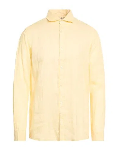 Markup Man Shirt Pastel Yellow Size Xxl Linen