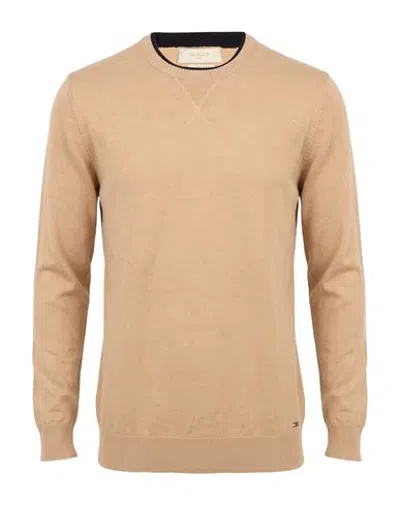 Markup Man Sweater Camel Size S Viscose, Nylon In Beige