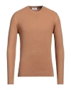 Markup Man Sweater Camel Size Xxl Viscose, Nylon, Lyocell, Cashmere In Beige