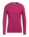 Markup Man Sweater Fuchsia Size S Viscose, Nylon, Acrylic, Cashmere In Pink