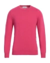 Markup Man Sweater Fuchsia Size Xl Merino Wool, Viscose, Polyamide, Cashmere In Pink