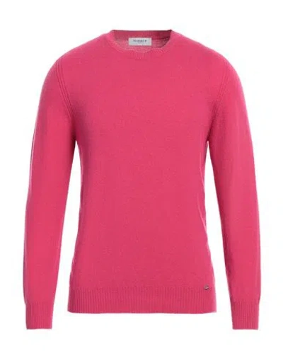 Markup Man Sweater Fuchsia Size Xxl Merino Wool, Viscose, Polyamide, Cashmere In Pink