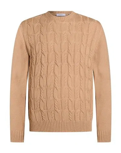 Markup Man Sweater Light Brown Size L Acrylic, Wool