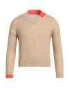 Markup Man Sweater Sand Size Xl Acrylic, Polyamide, Wool, Mohair Wool In Gold