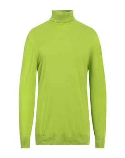 Markup Man Turtleneck Acid Green Size Xxl Merino Wool, Cashmere