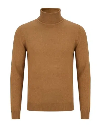 Markup Man Turtleneck Camel Size S Acrylic, Polyester, Polyamide In Beige
