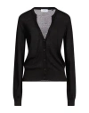 Markup Woman Cardigan Black Size Xl Viscose, Lurex