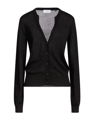 Markup Woman Cardigan Black Size Xl Viscose, Lurex