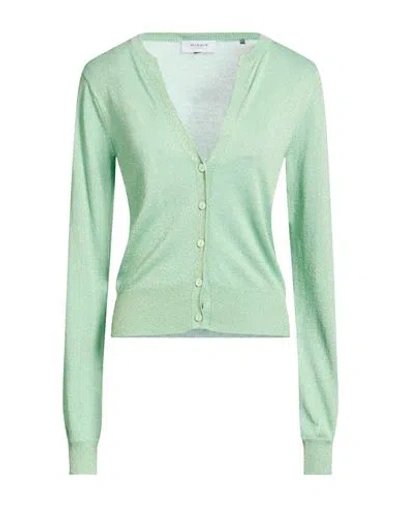 Markup Woman Cardigan Light Green Size M Viscose, Lurex