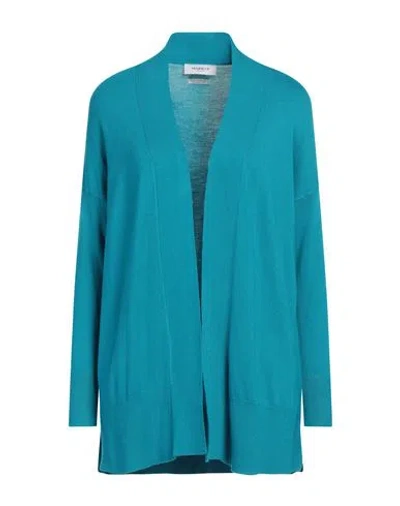 Markup Woman Cardigan Turquoise Size Xl Viscose, Nylon