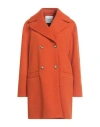 Markup Woman Coat Orange Size M Polyester