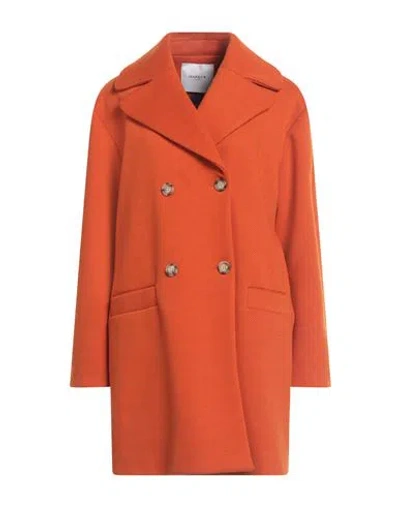 Markup Woman Coat Orange Size M Polyester