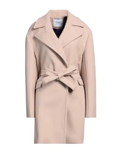Markup Woman Coat Sand Size L Polyester In Neutral